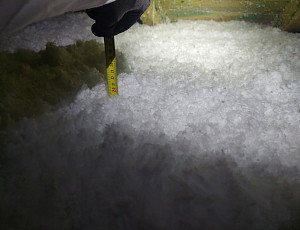 Zateplení stropu chodby zděného rodinného domu